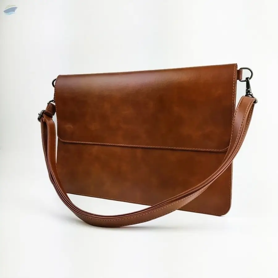 Leather Laptop Case with Removable Strap