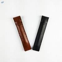 Unisex Personalized Leather Apple Pencil Case