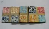 Coloured Blocks Wooden Coaster