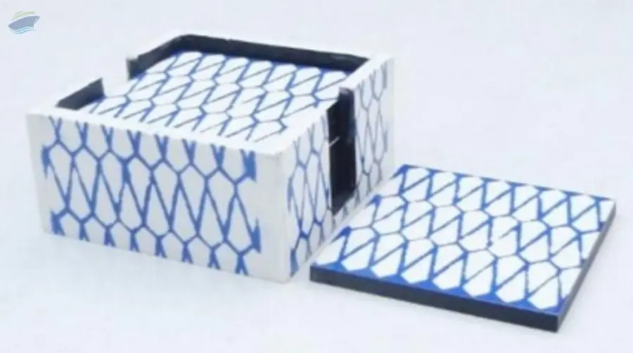 Blue Resin Coaster