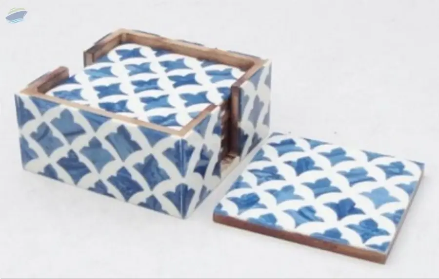 Leaf Patterned Coaster