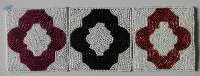 TAJ Window Cut Beaded Coaster