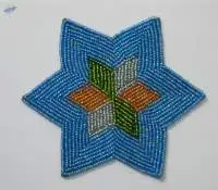 Starry Glass Beaded Coaster