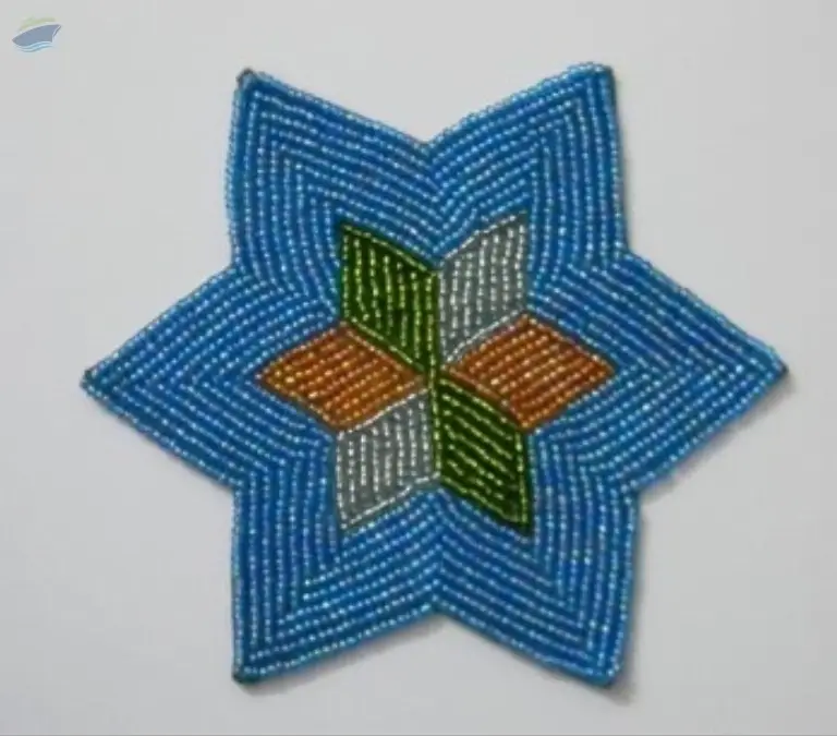 Starry Glass Beaded Coaster