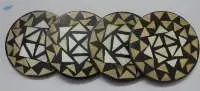 Mandala Horn Bone wooden Coaster