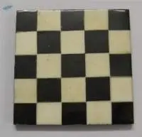 Checkers Horn Bone Coaster
