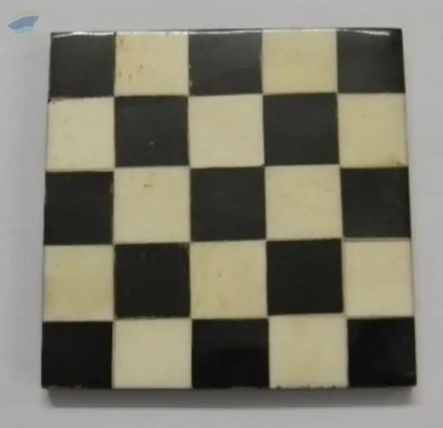 Checkers Horn Bone Coaster
