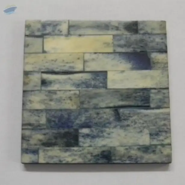 Faded Wall Block Wooden Coaster