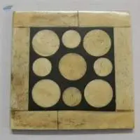 Dotted Horn Bone coaster