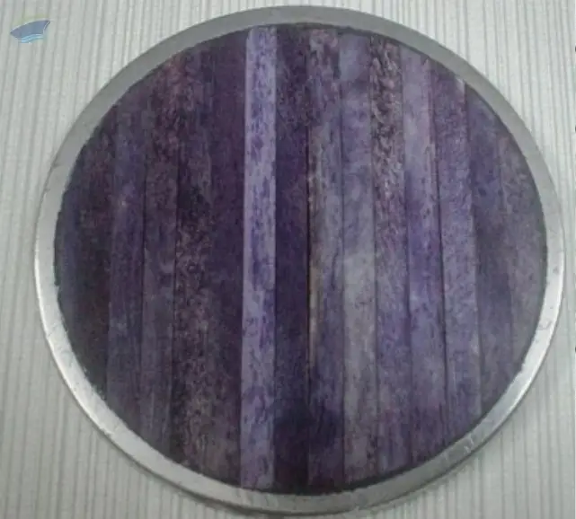 Voilet Bone Striped metal Coaster