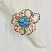 Bead Wire Flower Napkin Ring