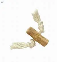 Real Wood Tug Treat Rope Toy