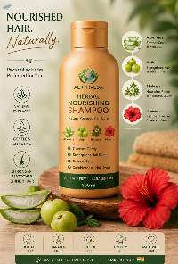 AerthVeda Herbal Nourishing Shampoo
