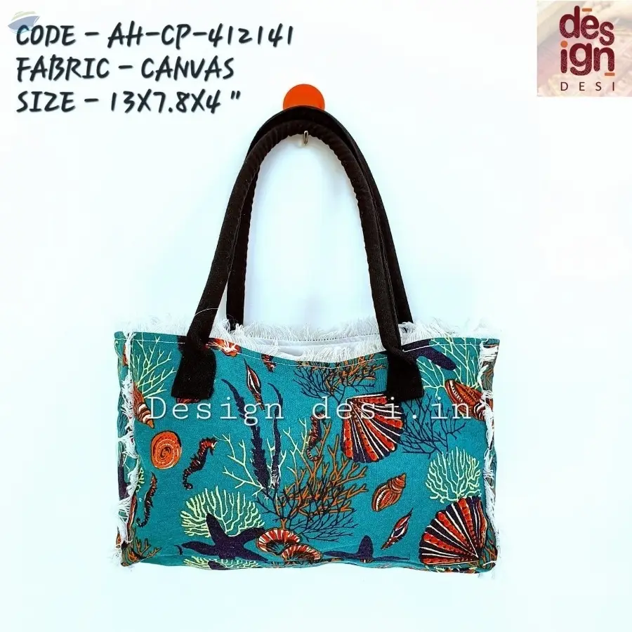 Printed Canvas Beach Bags