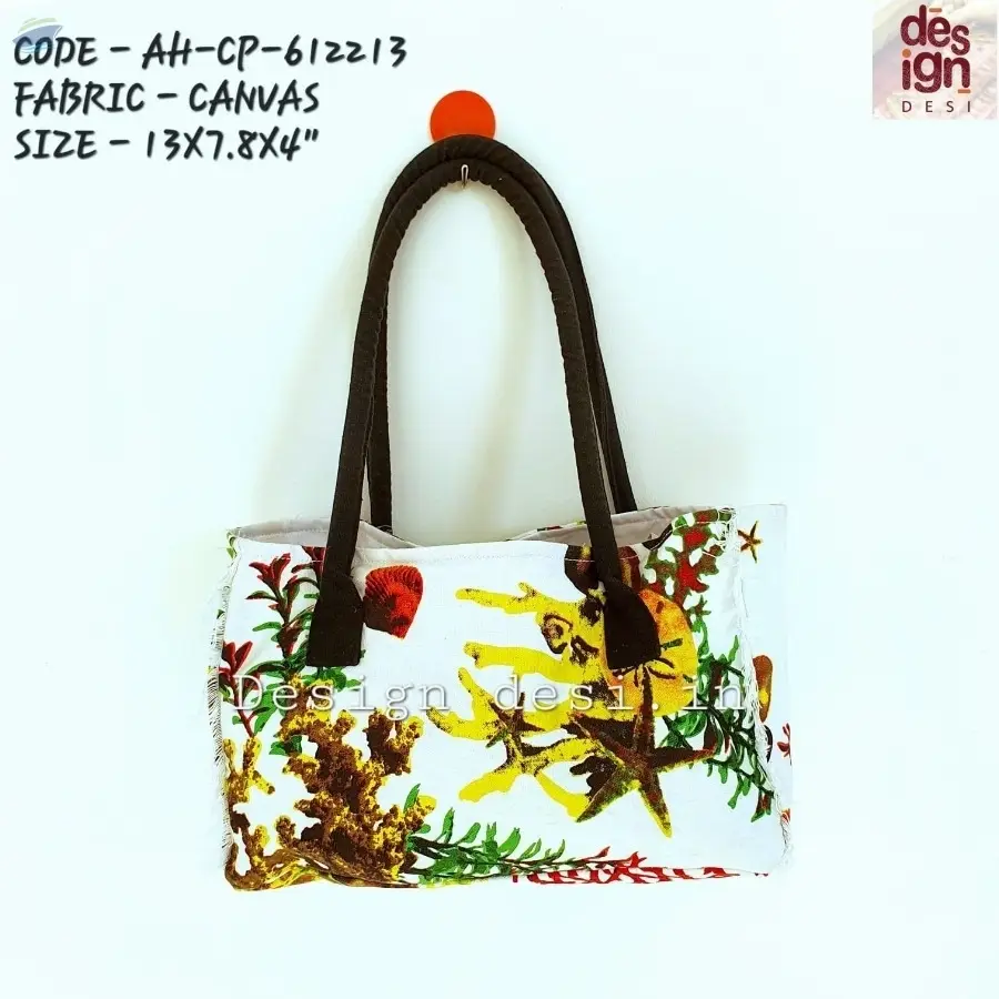 Printed Canvas Beach Bags