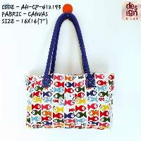 Printed Canvas Beach Bags