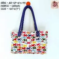Printed Canvas Beach Bags