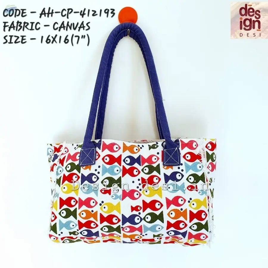 Printed Canvas Beach Bags