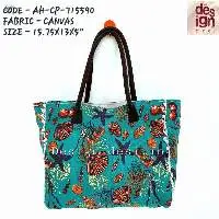 Printed Canvas Beach Bags