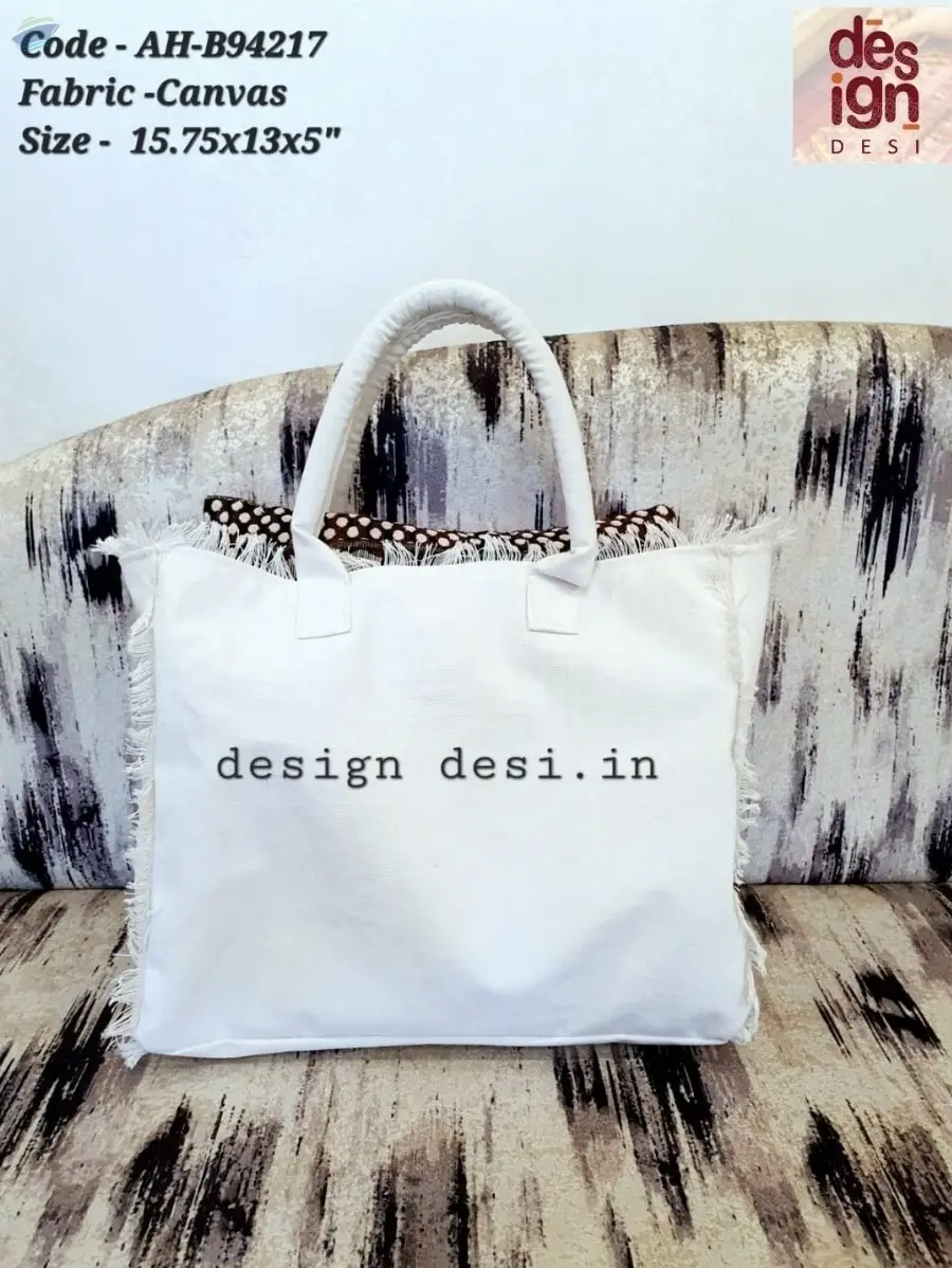 Printed Canvas Beach Bags