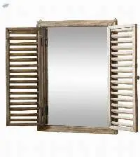 Mirror With Wooden Frame