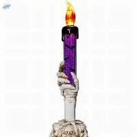 Halloween Electronic Skull Candle