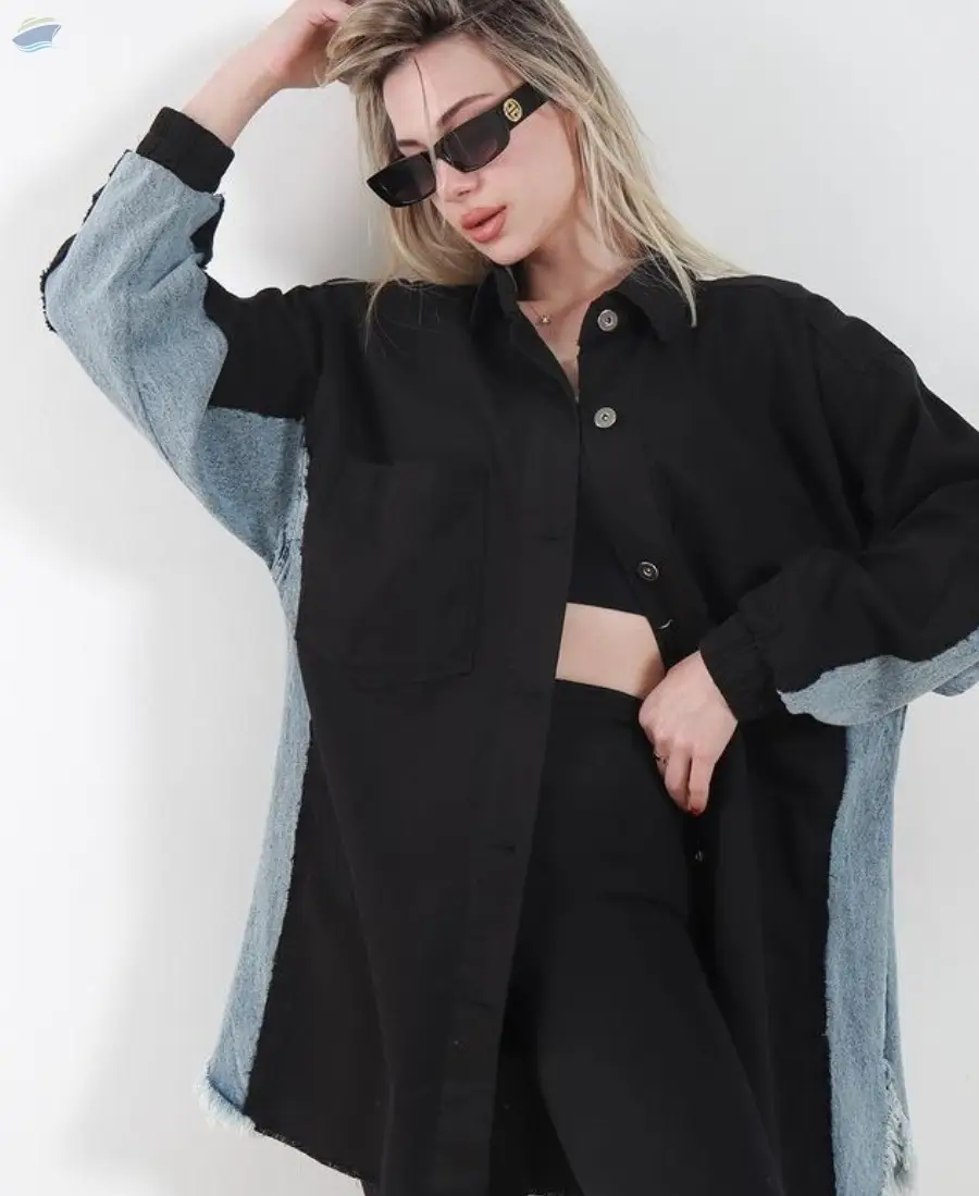 Linen & Denim Blouse