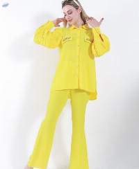 Women's Linen Pants And Shirt Set