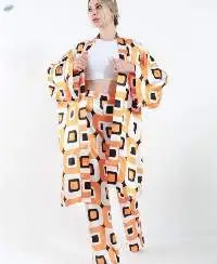 Long Blazer And Pants Set