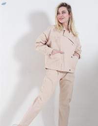 Heavy Linen Pants And Jacket Set