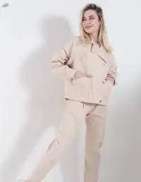 Heavy Linen Pants And Jacket Set