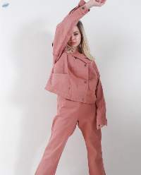 Heavy Linen Pants And Jacket Set