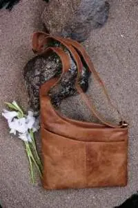 Leather Sling Bag Oil Pull Up