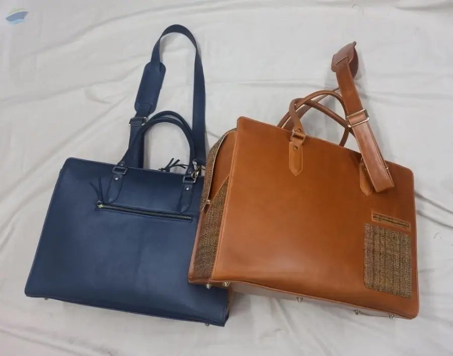 Leather & Fabric Travel Bag