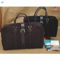 Leather & Suede Travel Bag