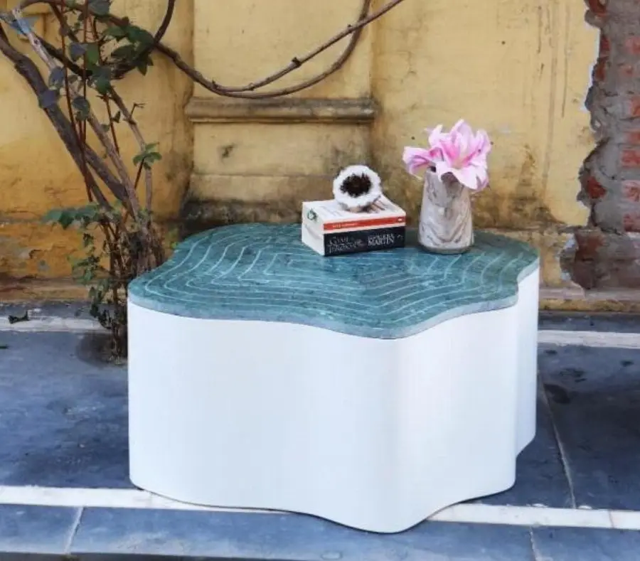 Udaipur Green Marble Coffee Table