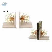 White Marble With Metal BOOK END