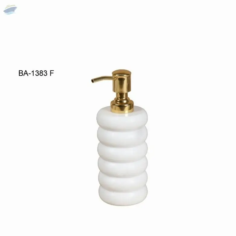 White Marble Bath Set