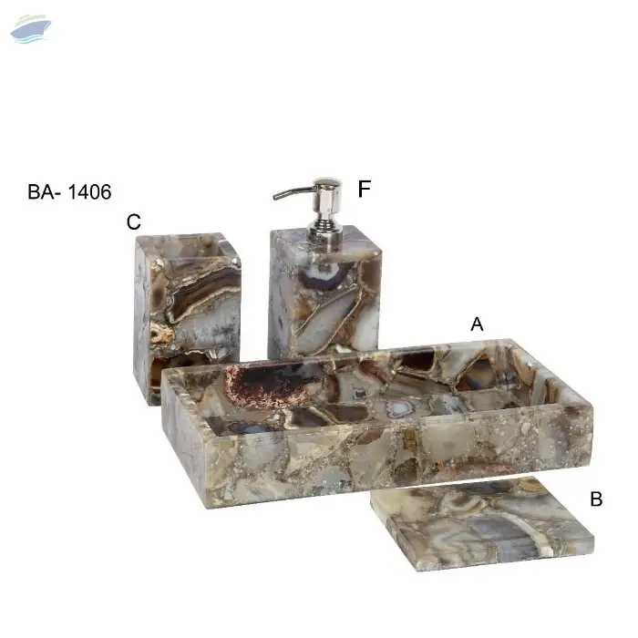 Agate Bath Set