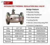 Integrated Thermal Insulation Ball Valve