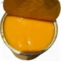 Golden Yellow Canned Raspuri Mango Pulp