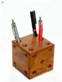 Wooden Pen Stand