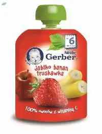 GERBER Apple Banana Strawberry Mousse 80g