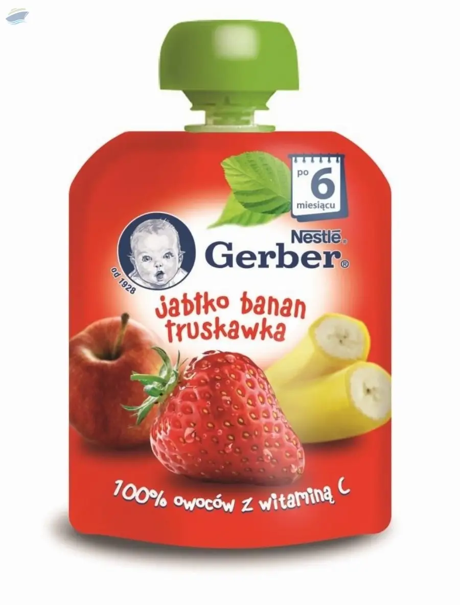 GERBER Apple Banana Strawberry Mousse 80g