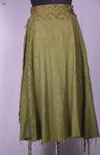 Beautiful Block Print Side Cross Skirt