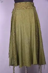 Beautiful Block Print Side Cross Skirt