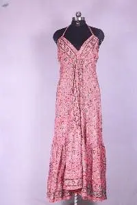 Beautiful Flower Print Long Dress
