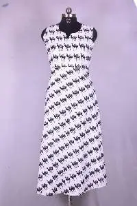 Beautiful Jaiselmeri Camal Print Long Dress