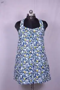 Beautiful Lily Print Summer Dress