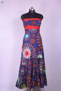 Beautiful Three Frill Bohemian Style Long Dress